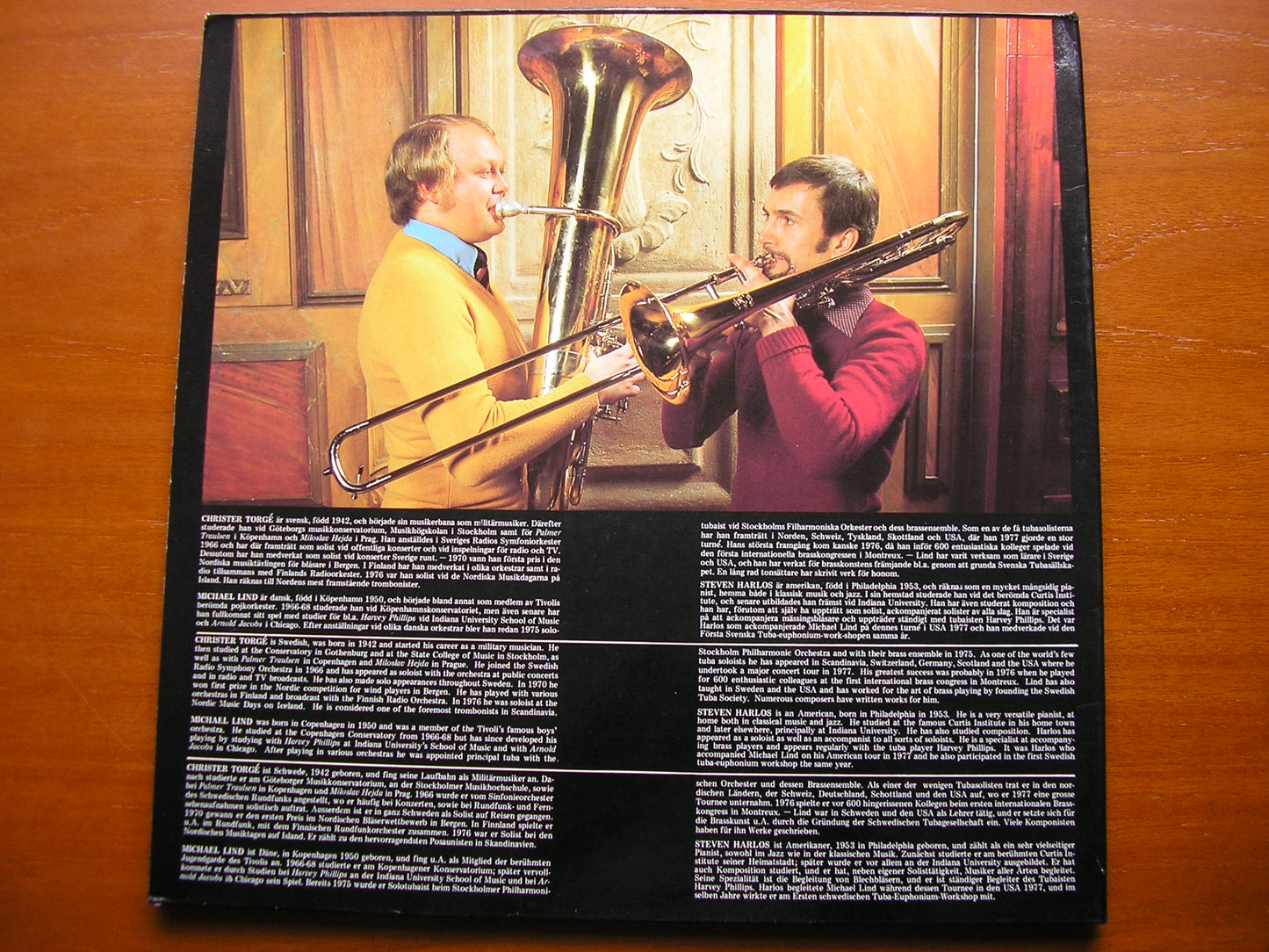 MUSIC FOR TROMBONE & BASS TUBA: MARCELLO / HINDEMITH / WAGENSEIL / EKLUND    TORGE / LIND   BIS LP 95