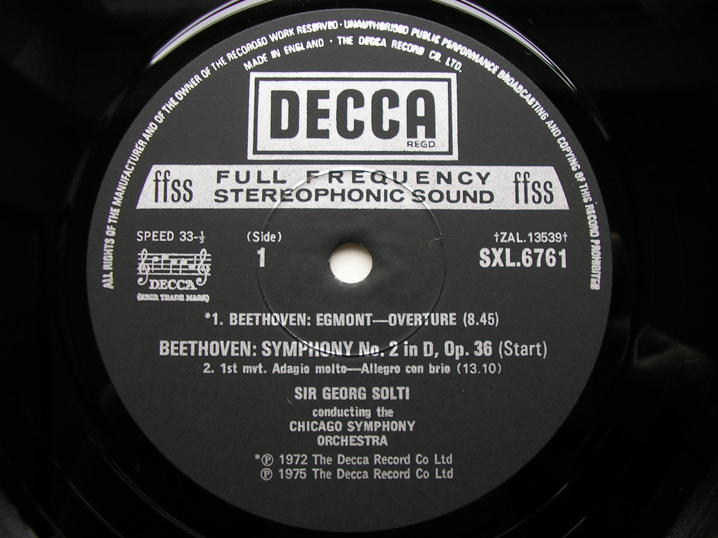 BEETHOVEN: THE NINE SYMPHONIES / FOUR OVERTURES   SOLTI / CHICAGO SYMPHONY  9 LP SET