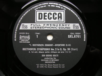 BEETHOVEN: THE NINE SYMPHONIES / FOUR OVERTURES   SOLTI / CHICAGO SYMPHONY  9 LP SET