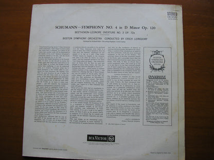 SCHUMANN: SYMPHONY No. 4 / BEETHOVEN: LEONORA No. 3     LEINSDORF / BOSTON SYMPHONY   SB 6582