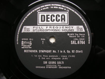 BEETHOVEN: THE NINE SYMPHONIES / FOUR OVERTURES   SOLTI / CHICAGO SYMPHONY  9 LP SET