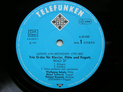 MUSIC FOR FLUTE, BASSOON & PIANO: BEETHOVEN / BOZZA / PRINZ / VILLA-LOBOS   TURKOVIC / SCHULZ / DEUTSCH   6.42420