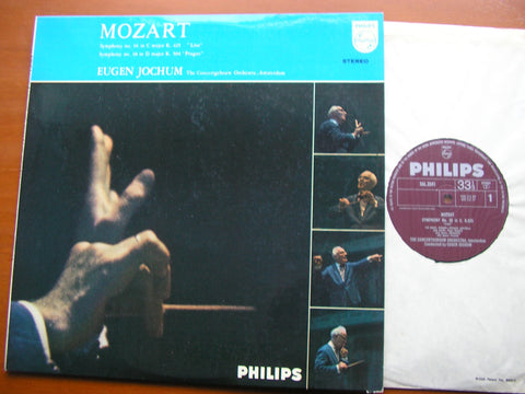 MOZART: SYMPHONIES Nos. 36 'Linz' & 38 'Prague'     JOCHUM / CONCERTGEBOUW ORCHESTRA      SAL 3541