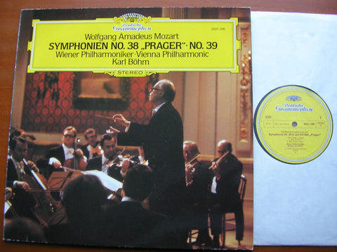 MOZART: SYMPHONIES Nos. 38 'Prague' & 39      BOHM / VIENNA PHILHARMONIC   2531 206