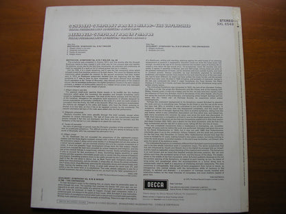 SCHUBERT: UNFINISHED / BEETHOVEN: SYMPHONY No. 8    KRIPS / ABBADO / VIENNA PHILHARMONIC   SXL 6549