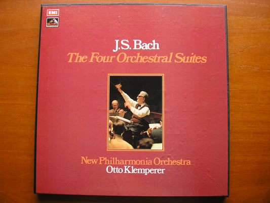 BACH: FOUR ORCHESTRAL SUITES    KLEMPERER / NEW PHILHARMONIA   2LP SET   SLS 808
