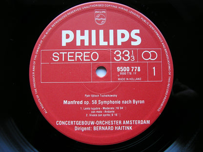 TCHAIKOVSKY: MANFRED SYMPHONY   HAITINK / CONCERTGEBOUW ORCHESTRA  9500 776