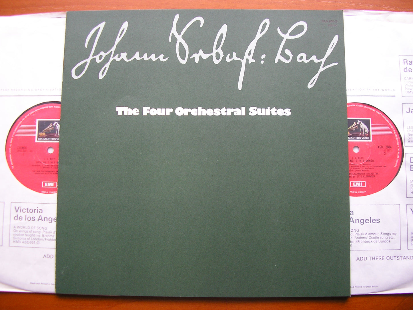 BACH: FOUR ORCHESTRAL SUITES    KLEMPERER / NEW PHILHARMONIA   2LP SET   SLS 808