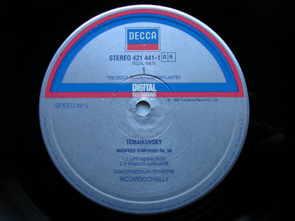 TCHAIKOVSKY: MANFRED SYMPHONY  CHAILLY / CONCERTGEBOUW ORCHESTRA   421 441