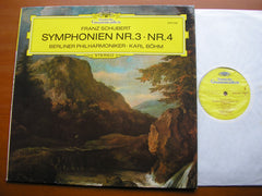 SCHUBERT: SYMPHONIES Nos. 3 & 4      BOHM / BERLIN PHILHARMONIC   2530 526