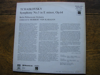 TCHAIKOVSKY: SYMPHONY No. 5   KARAJAN / BERLIN PHILHARMONIC  Q4ASD 2815