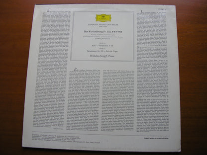 BACH: GOLDBERG VARIATIONS    WILHELM KEMPFF     139 455