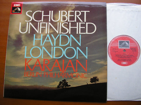 SCHUBERT: UNFINISHED / HAYDN: SYMPHONY No. 104 'London'     KARAJAN / BERLIN PHILHARMONIC    ASD 3203