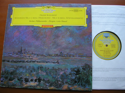 SCHUBERT: SYMPHONIES Nos. 4 'TRAGIC' & 8 'UNFINISHED'     MAAZEL / BERLIN PHILHARMONIC   138 128