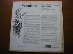 SCHUBERT: SYMPHONIES Nos. 5 & 8 'UNFINISHED'     REINER / CHICAGO SYMPHONY    SB 2134