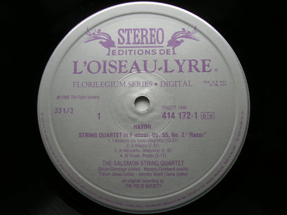 HAYDN: STRING QUARTETS 'Lark' Op. 64 & 'Razor' Op. 55    SALOMON STRING QUARTET     414 172