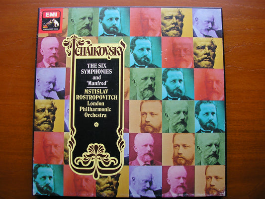 TCHAIKOVSKY: THE COMPLETE SYMPHONIES   ROSTROPOVITCH / LONDON PHILHARMONIC  7 LP   SLS 5099