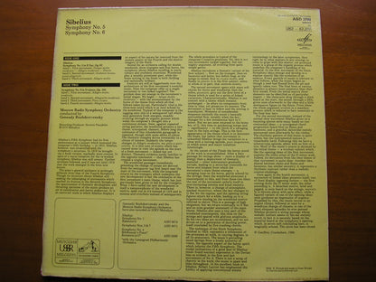 SIBELIUS: SYMPHONIES Nos. 5 & 6     ROZHDESTVENSKY / MOSCOW RADIO SYMPHONY    ASD 3780