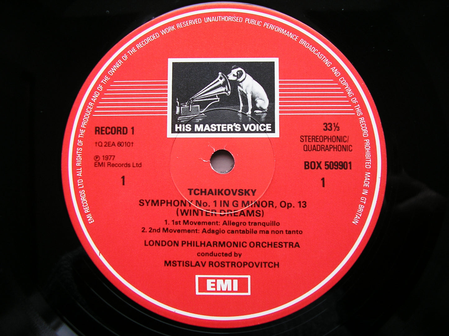 TCHAIKOVSKY: THE COMPLETE SYMPHONIES   ROSTROPOVITCH / LONDON PHILHARMONIC  7 LP   SLS 5099