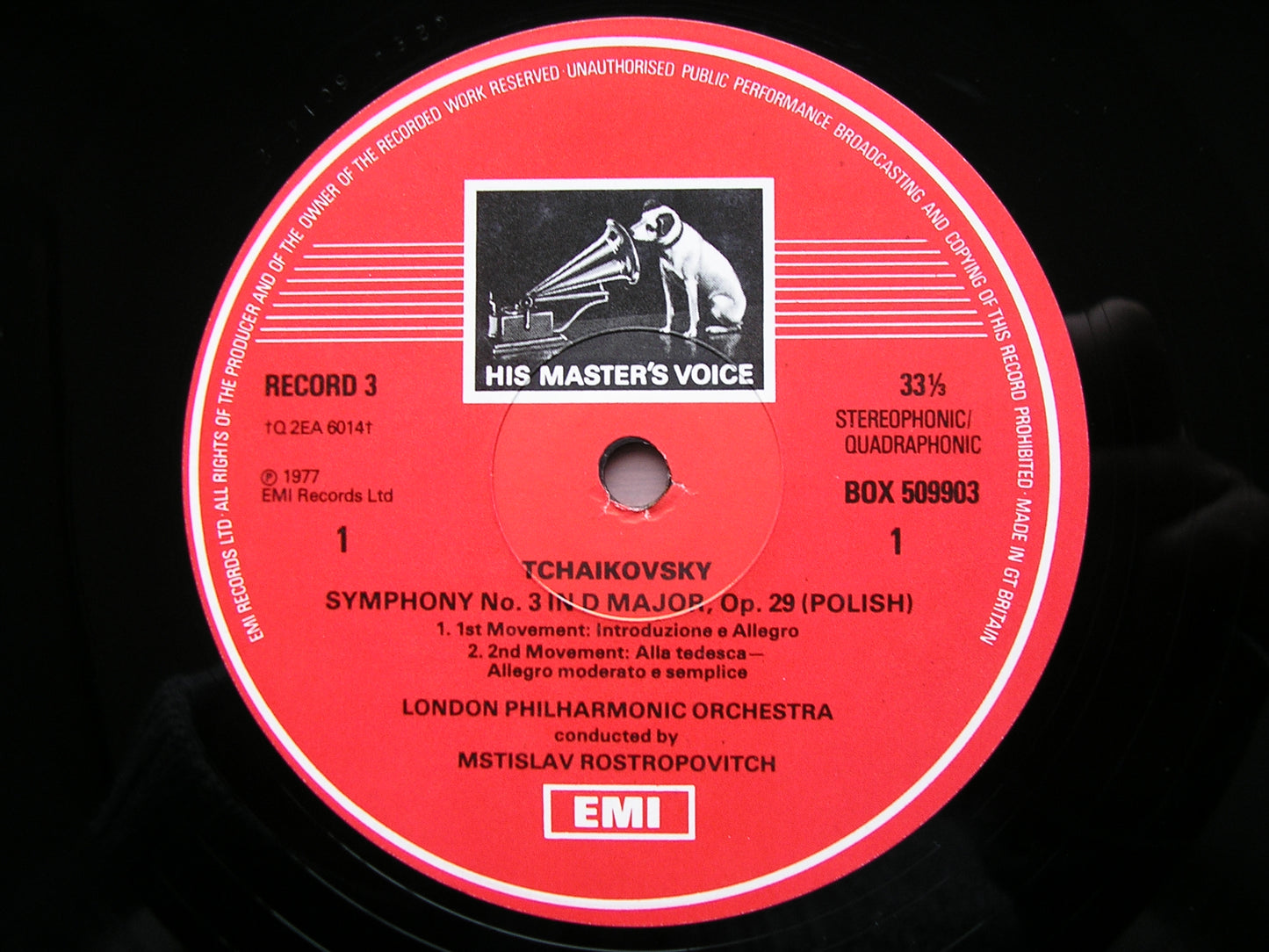 TCHAIKOVSKY: THE COMPLETE SYMPHONIES   ROSTROPOVITCH / LONDON PHILHARMONIC  7 LP   SLS 5099