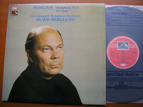 SIBELIUS: SYMPHONY No. 5 / EN SAGA       BERGLUND / BOURNEMOUTH SYMPHONY    ASD 3038