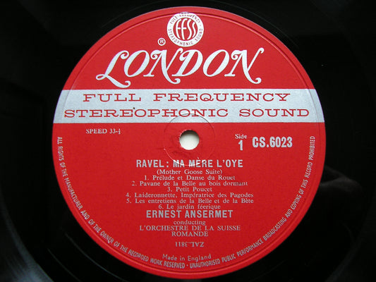 RAVEL: MA MERE L'OYE / DEBUSSY: NOCTURNES   ANSERMET / SUISSE ROMANDE    CS 6023