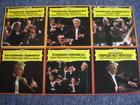 TCHAIKOVSKY: SIX SYMPHONIES    KARAJAN / BERLIN PHILHARMONIC    6LP