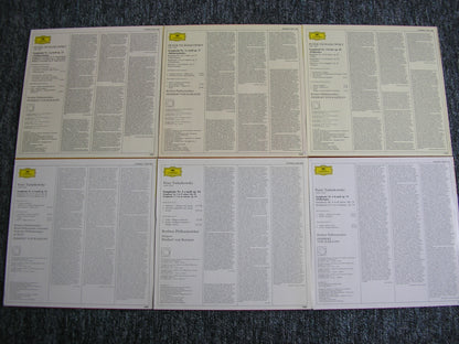 TCHAIKOVSKY: SIX SYMPHONIES    KARAJAN / BERLIN PHILHARMONIC    6LP
