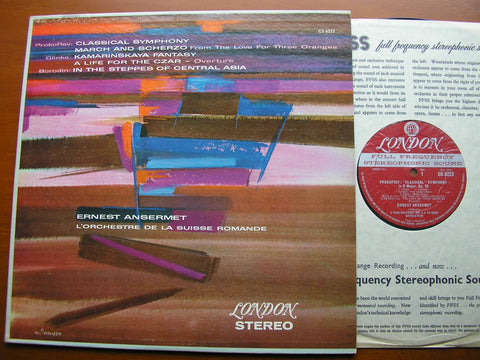 PROKOFIEV / GLINKA / BORODIN: ORCHESTRAL MUSIC   ANSERMET / SUISSE ROMANDE   CS 6223