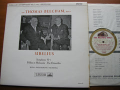 SIBELIUS: SYMPHONY No. 7 / PELLEAS & MELISANDE / THE OCEANIDES      BEECHAM / ROYAL PHILHARMONIC     ASD 468