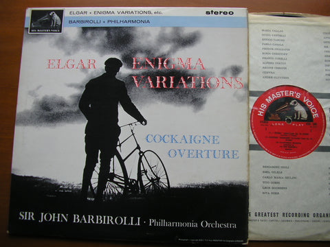 ELGAR: ENIGMA VARIATIONS / COCKAIGNE OVERTURE   BARBIROLLI / PHILHARMONIA ORCHESTRA  ASD 548