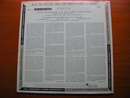 FALLA: EL RETABLO DE MAESE PEDRO / HARPSICHORD CONCERTO   SOLOISTS / SPANISH NATIONAL ORCHESTRA / ARGENTA   CS 6028