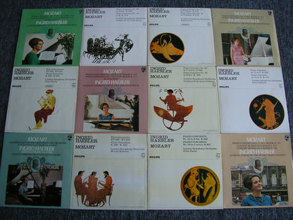 MOZART: THE PIANO CONCERTOS  INGRID HAEBLER / LONDON SYMPHONY / GALLIERA / DAVIS / ROWICKI   12 LP