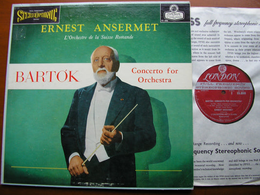 BARTOK: CONCERTO FOR ORCHESTRA   ANSERMET / SUISSE ROMANDE   CS 6086