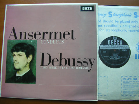 ANSERMET CONDUCTS DEBUSSY: LA MER / KHAMMA / RHAPSODY     ANSERMET / SUISSE ROMANDE   SXL 6167