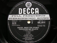 BARTOK: MUSIC FOR STRINGS, PERCUSSION & CELESTA / THE MIRACULOUS MANDARIN    SOLTI / LONDON SYMPHONY   SXL 6111