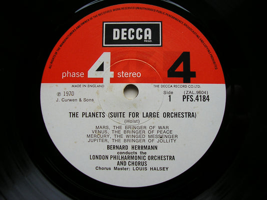 HOLST: THE PLANETS    HERRMANN / LONDON PHILHARMONIC   PFS 4184