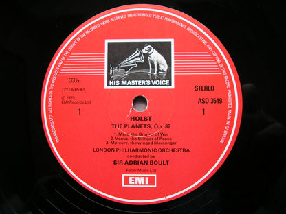 HOLST: THE PLANETS   BOULT / LONDON PHILHARMONIC   ASD 3649