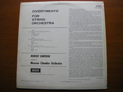 BARTOK: DIVERTIMENTO / VIVALDI: TWO CONCERTI GROSSI Op. 3     BARSHAI / MOSCOW CHAMBER ORCHESTRA   SXL 6026