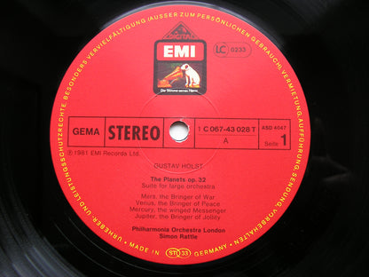 HOLST: THE PLANETS   SIMON RATTLE / PHILHARMONIA   ASD 4047