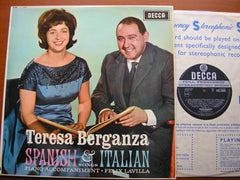 SPANISH & ITALIAN SONGS     TERESA BERGANZA / FELIX LAVILLA      SXL 6005