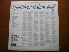 SPANISH & ITALIAN SONGS     TERESA BERGANZA / FELIX LAVILLA      SXL 6005