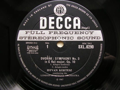 DVORAK: THE SYMPHONIES / OVERTURES / SCHERZO CAPRICCIOSO    KERTESZ / LONDON SYMPHONY     SXL ED2 WIDE BAND