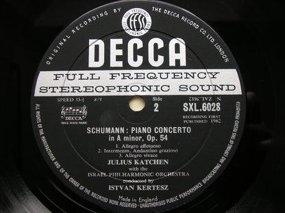 GRIEG & SCHUMANN: PIANO CONCERTOS   KATCHEN / ISRAEL PHILHARMONIC ORCHESTRA / KERTESZ   SXL 6028