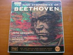 BEETHOVEN: THE NINE SYMPHONIES     RENE LEIBOWITZ / ROYAL PHILHARMONIC ORCHESTRA    RDS 220 - 226