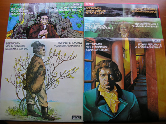 BEETHOVEN: THE COMPLETE SONATAS FOR VIOLIN & PIANO   PERLMAN / ASHKENAZY  5LP