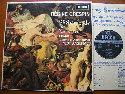 BERLIOZ: LES NUITS D'ETE / RAVEL: SHEHERAZADE REGINE CRESPIN / OSR / ANSERMET SXL 6081