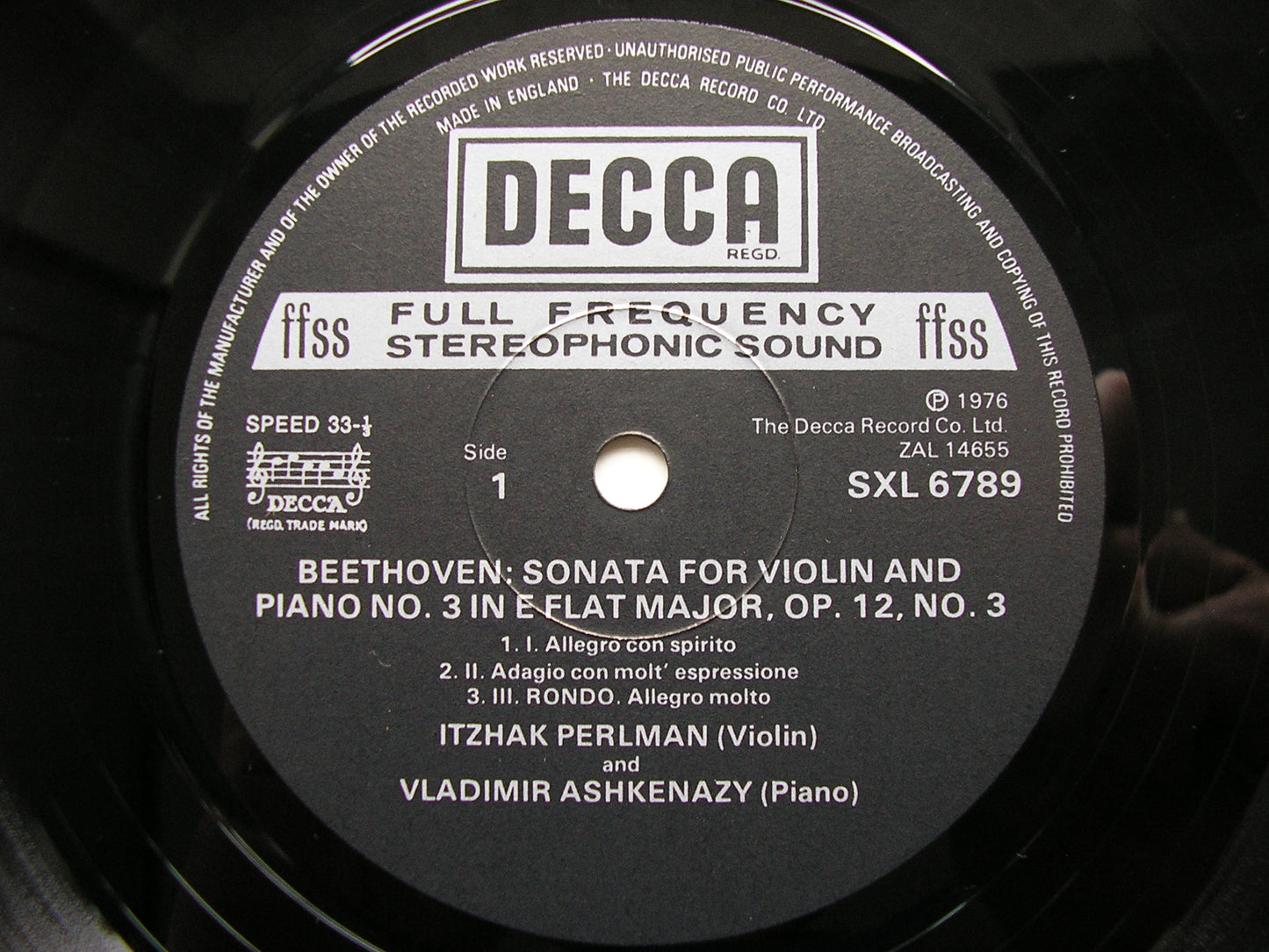 BEETHOVEN: THE COMPLETE SONATAS FOR VIOLIN & PIANO   PERLMAN / ASHKENAZY  5LP