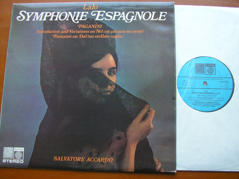 LALO: SYMPHONIE ESPAGNOLE / PAGANINI: FANTAISIE / INTRODUCTION & VARIATIONS      ACCARDO / PASDELOUP ORCHESTRA / ALBERT     SAGA 5398