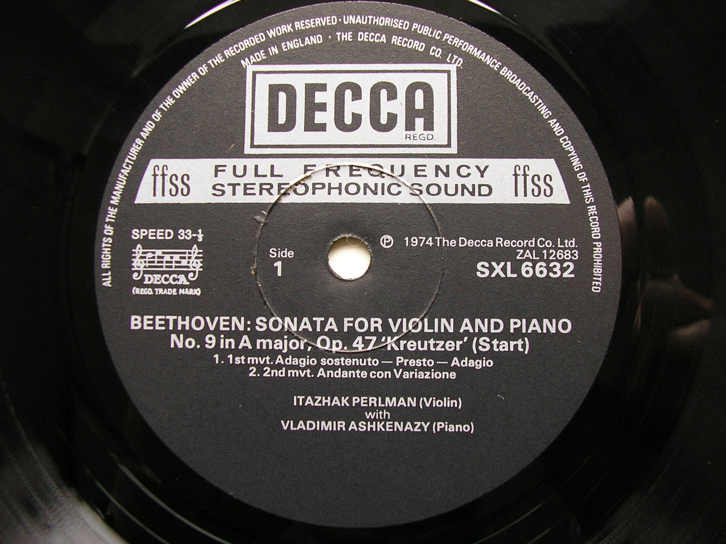 BEETHOVEN: THE COMPLETE SONATAS FOR VIOLIN & PIANO   PERLMAN / ASHKENAZY  5LP